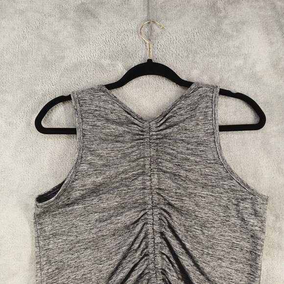ACTIV 8 Activewear Tank Top SMALL(4-6) Gray Knit Gym Casual Drawstring - Picture 9 of 11